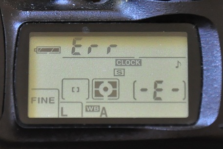 err message on Nikon